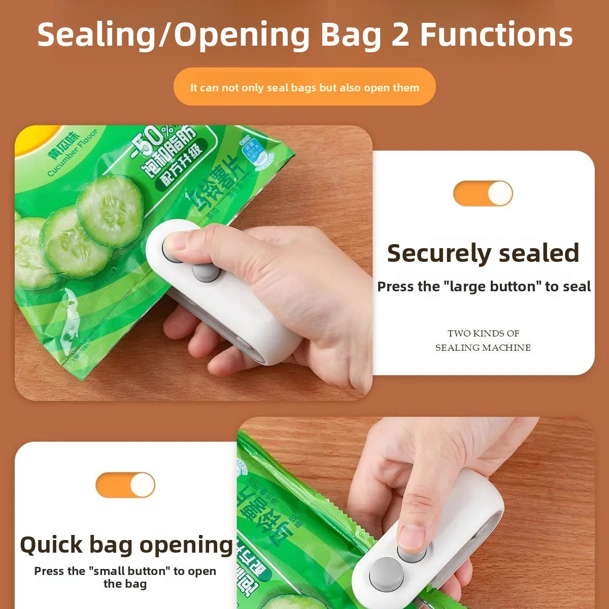 Portable Hand Pressure Vacuum Sealer